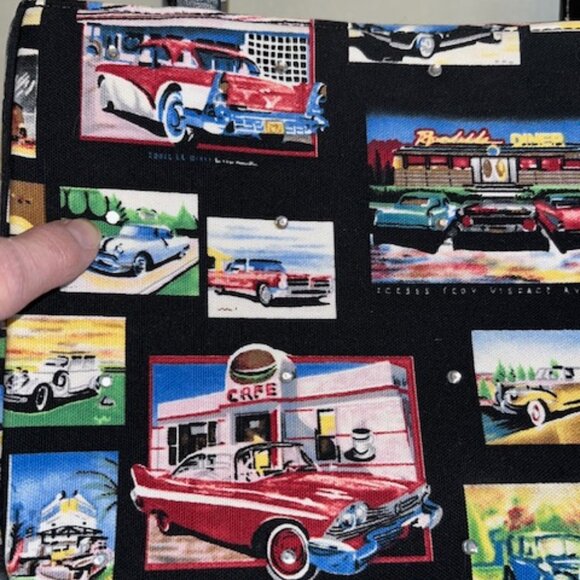 VINTAGE CARS | hand bag-small tote-Rhinestones on front - Picture 16 of 16